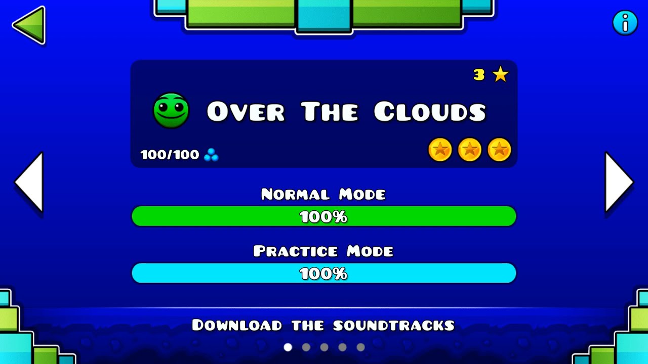NEW Geometry Dash Breeze - Over The Clouds 100% (All Coins)