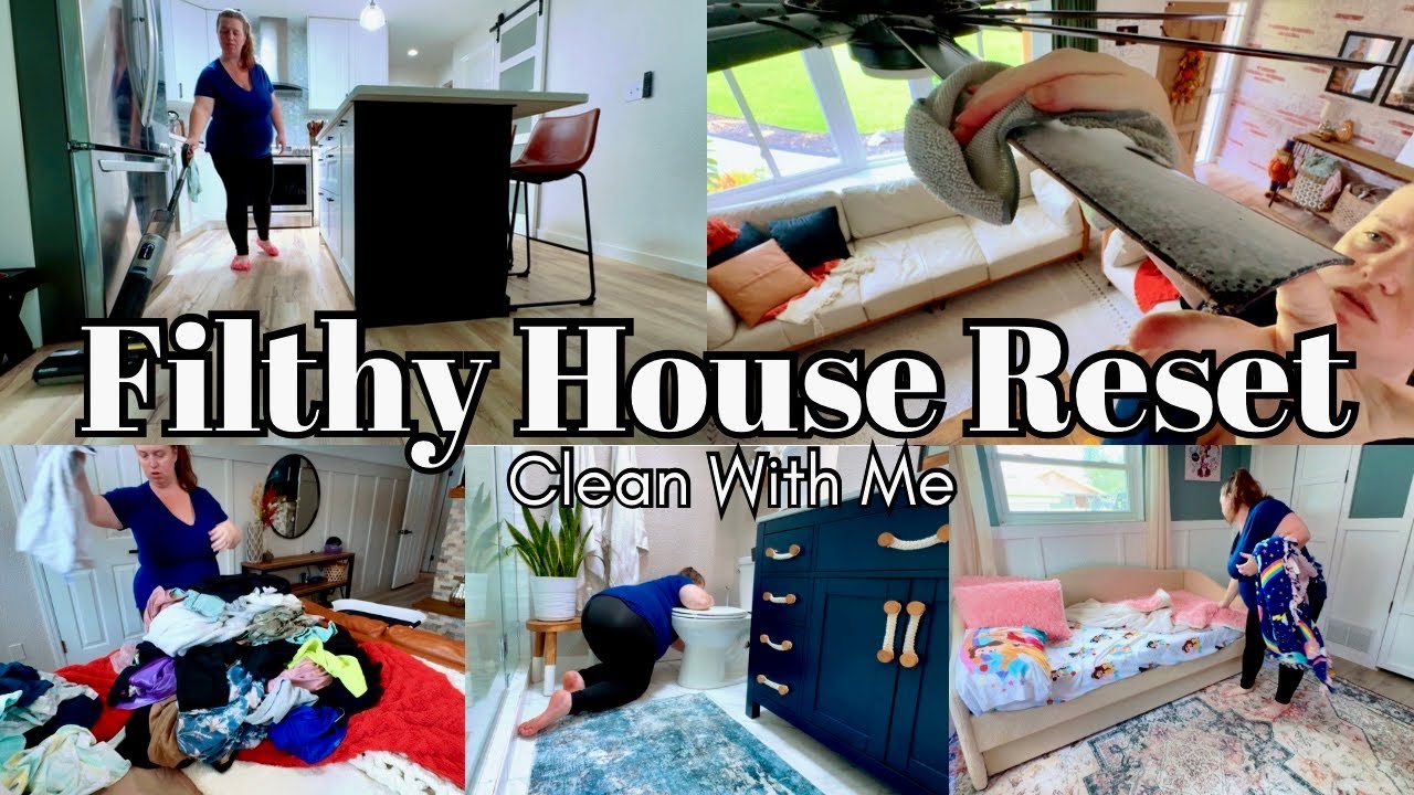 NEW FALL 2024 FILTHY HOUSE CLEANING MOTIVATION ~ WHOLE HOUSE CLEAN WITH ME