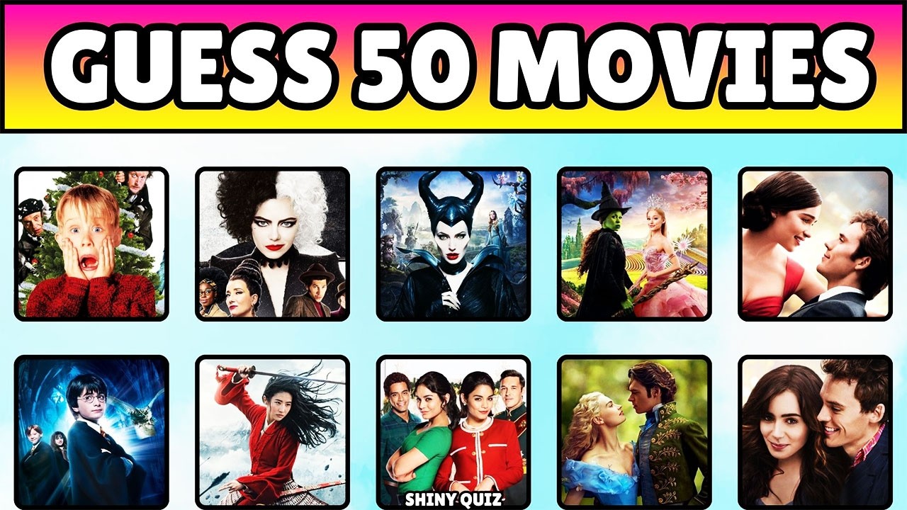 Can You Guess 50 Movies in 5 Seconds? 🎬 | Shiny Quiz