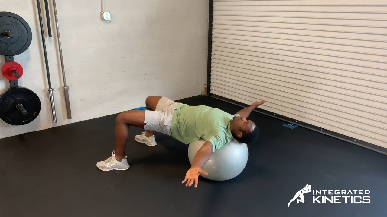 Stability Ball Lateral Rolls