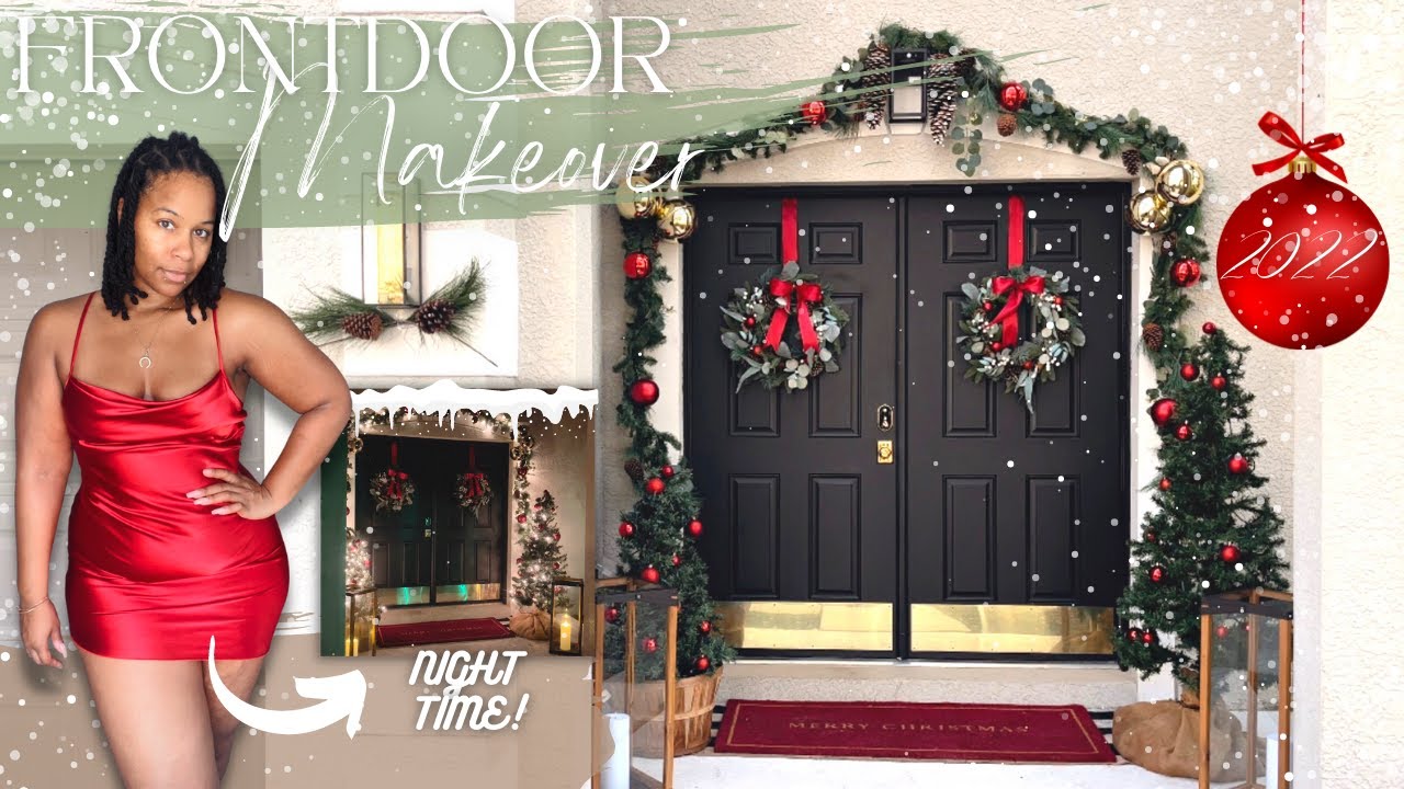 EXTREME CHRISTMAS FRONT PORCH MAKEOVER 2022 | DECORATE WITH ME + WORLDS LARGEST CHRISTMAS LIGHT MAZE