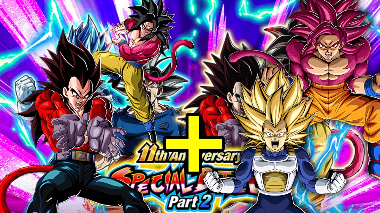 MUY TOCHOS LOS 2 - Showcase SSJ4 Vegeta + SSJ4 Goku | Dokkan Battle