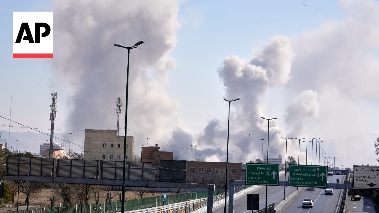 Smoke rises after airstrikes in various parts of Iran's capital Tehran