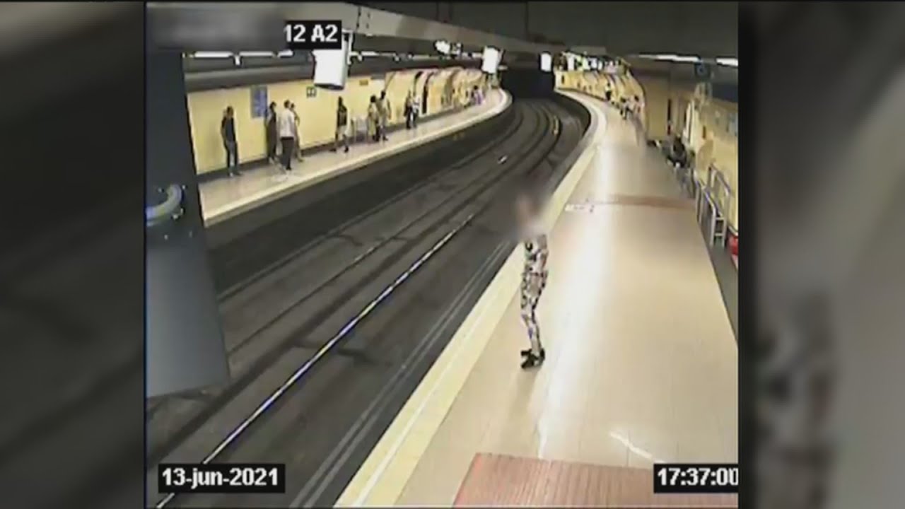 Rescate 'in extremis' en el Metro de Madrid