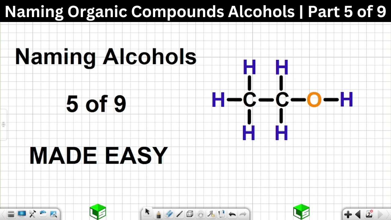 Grade 12 Organic Chemistry Naming Organic Compounds Alcohols | Part 5 of 9