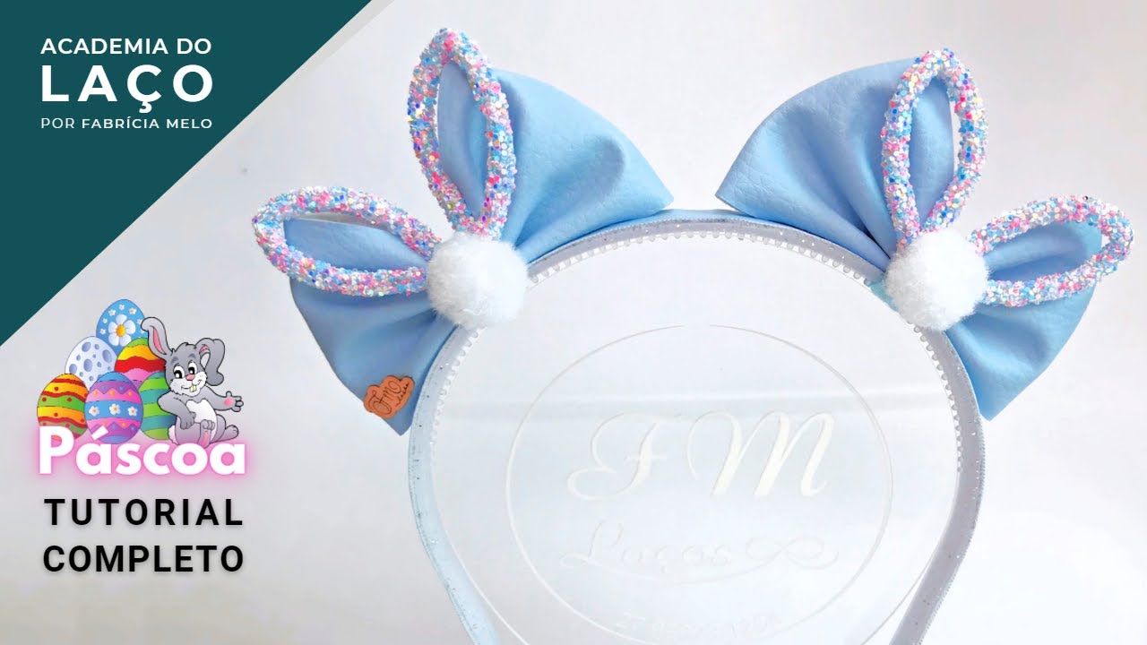 Como fazer Tiara de páscoa fácil passo a passo - #diy #lacoparainiciantes