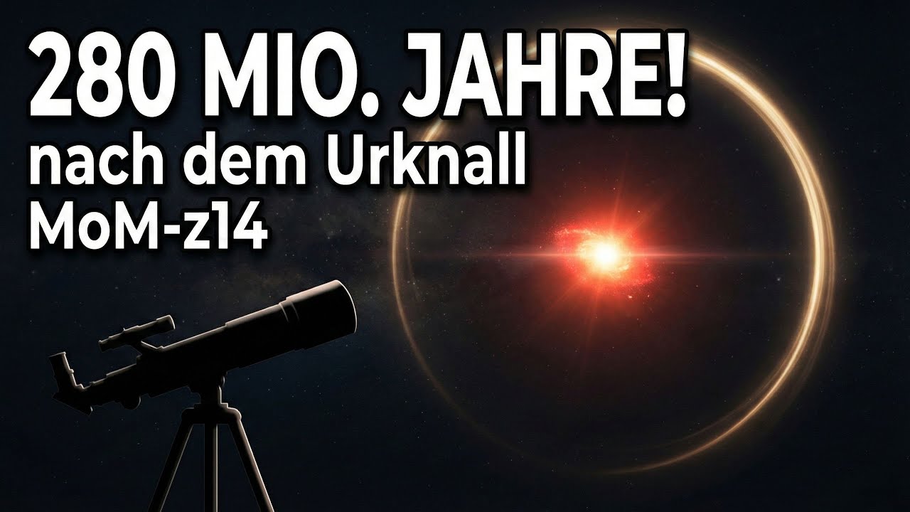 MoM-z14: Die früheste Galaxie aller Zeiten – 280 Mio. Jahre nach dem Urknall (JWST)