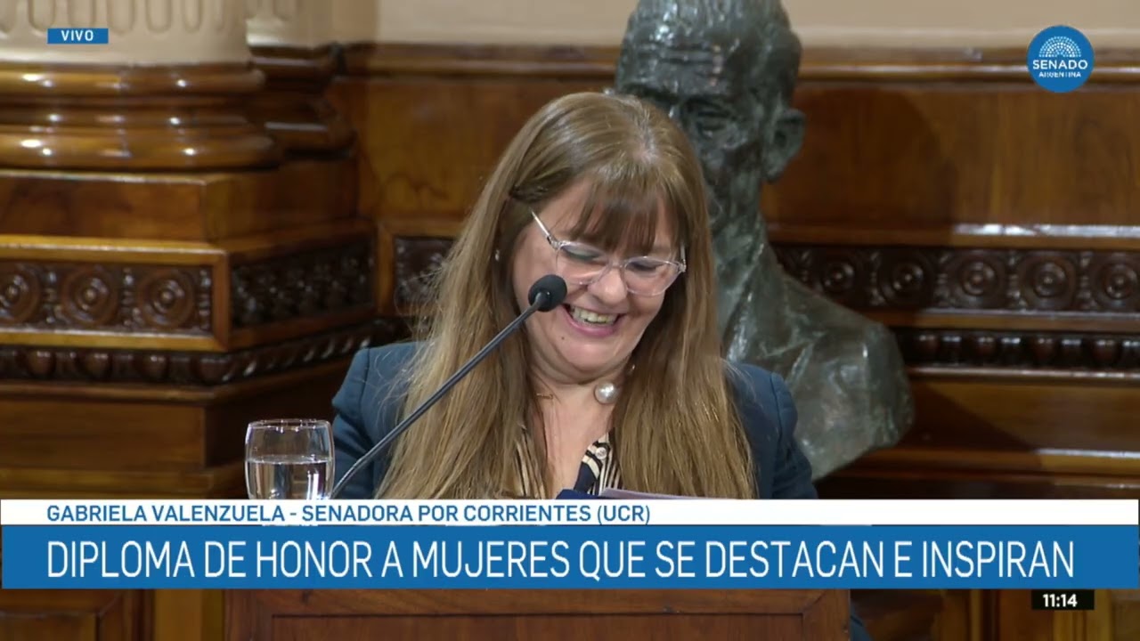 SENADORA GABRIELA VALENZUELA – DIPLOMA DE HONOR 10-03-26