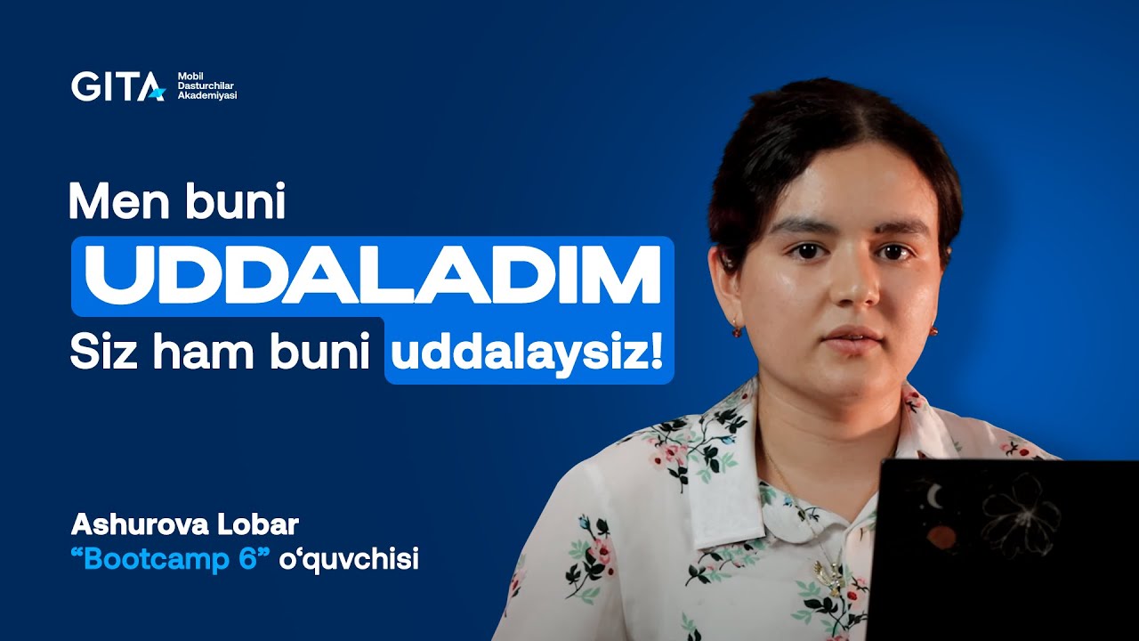 15 yoshdan dasturlashga kirib kelganman