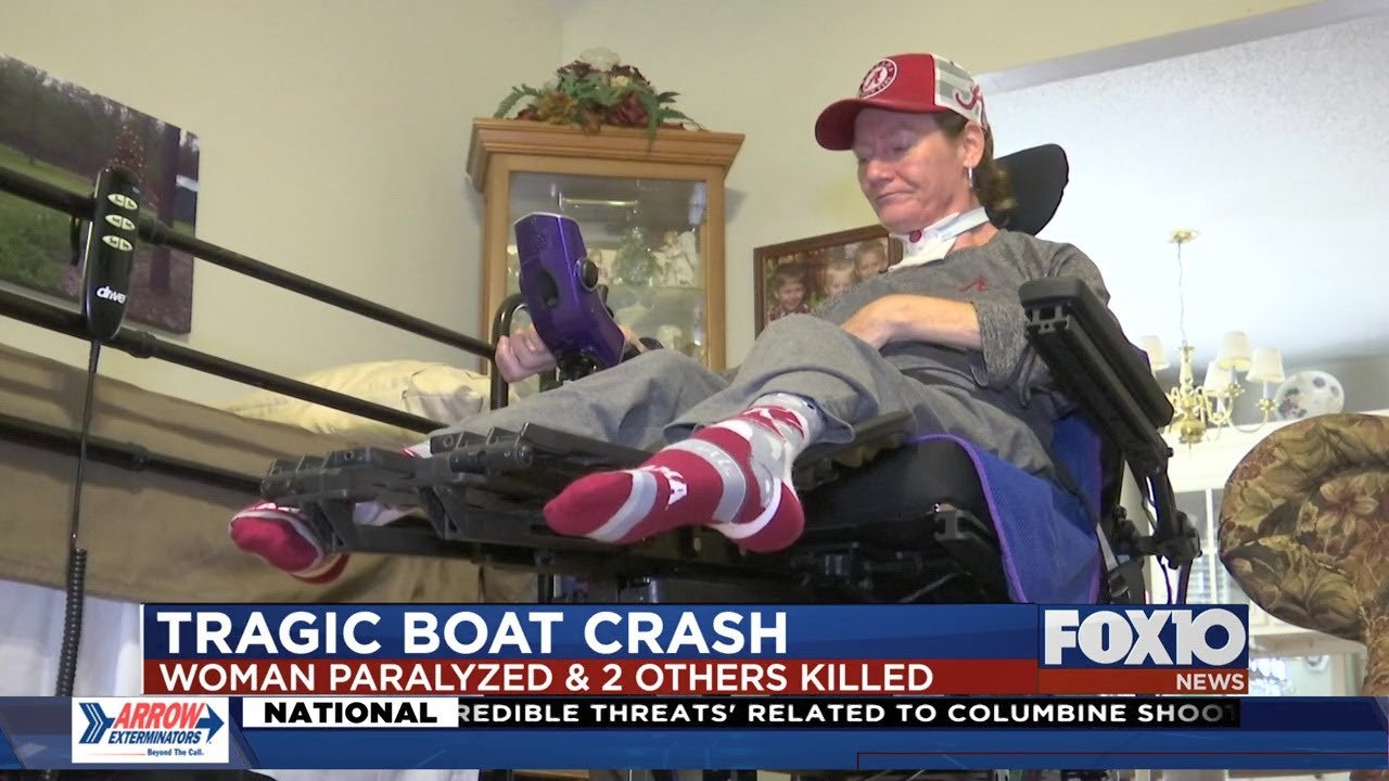 Woman paralyzed in boat crash that killed two others