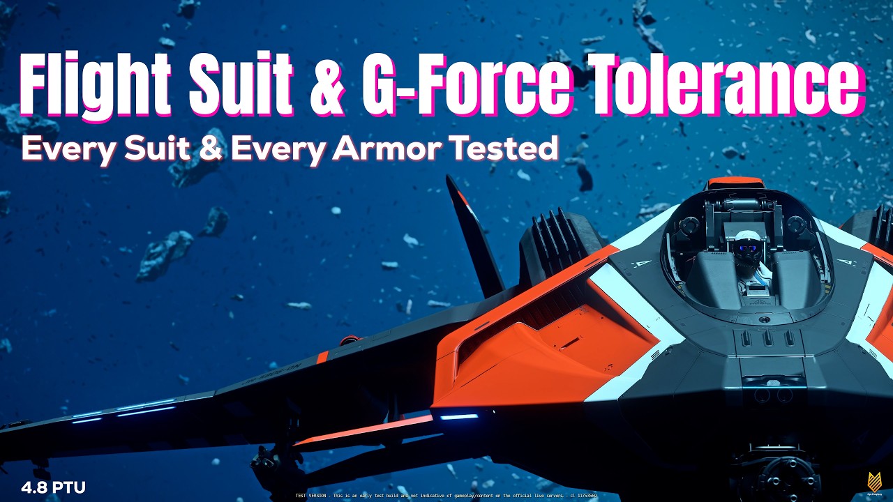 Flight Suit & G-Force Tolerances Testing: Every Suit & Every Armor Tested | Star Citizen 4.8 PTU
