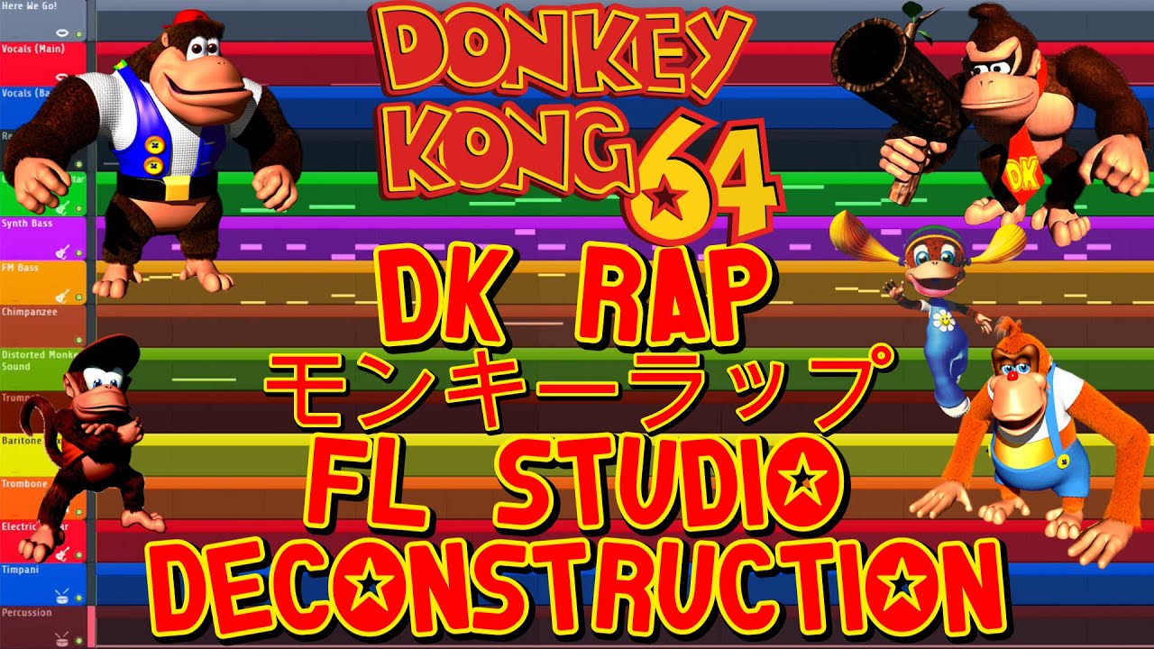 Donkey Kong 64 - DK RAP - FL Studio Deconstruction