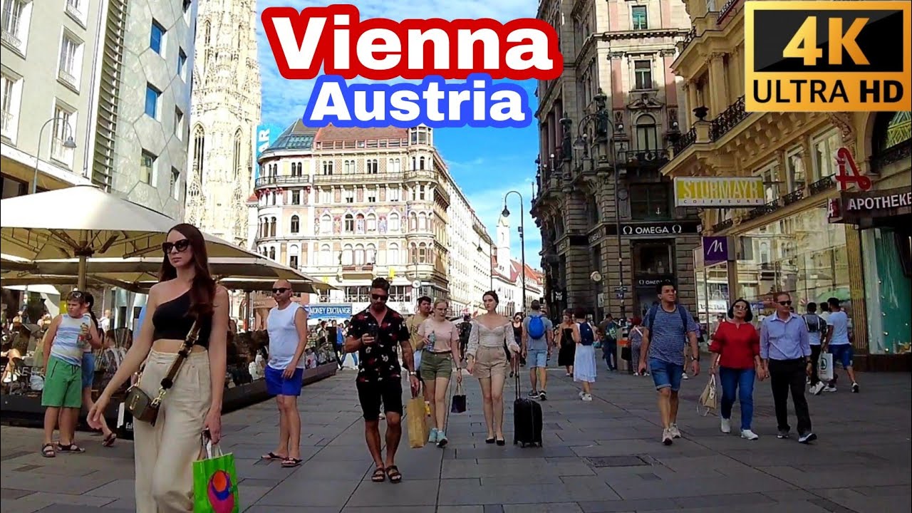 Vienna Austria - August 2022 Walking Tour 4K - Summer Walk 4K - City Tour 4K