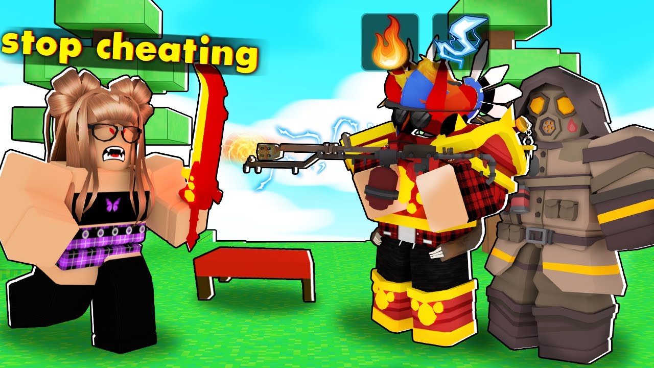 I Used An ELECTRIC Flamethrower, And Thought I Was HACKING... (ROBLOX BEDWARS)