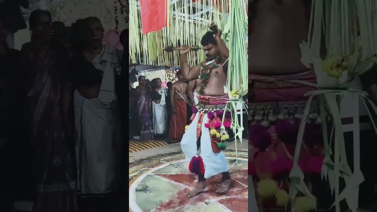 ശ്രീ വിഷ്ണുമായയും,കരിംകുട്ടിയും മുത്തപ്പനും കൂടെ കളത്തിൽ വരവും തുള്ളലും,എറവ് വടക്കൂട്ട് ക്ഷേത്രം2026