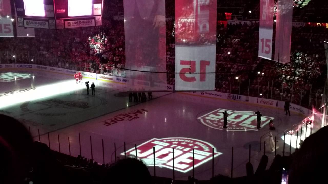 Detroit Red Wings 2016-17 Season Home Opener Opening Ceremony (Final One At The Joe)