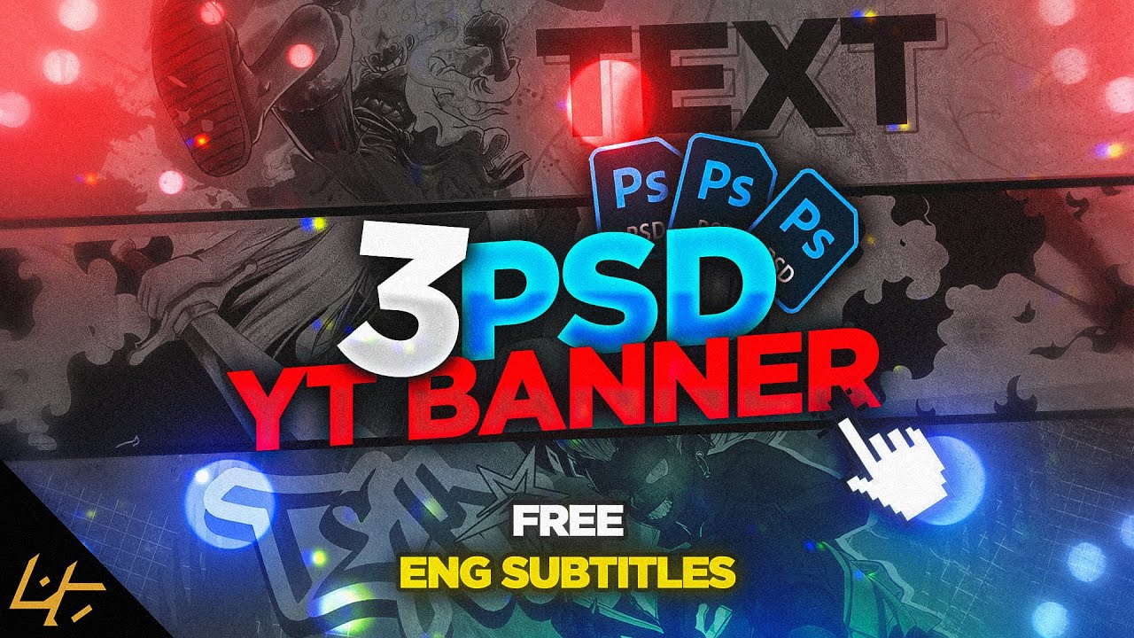 3 FREE PSD YOUTUBE BANNER PACK -  [BY OVRAX]