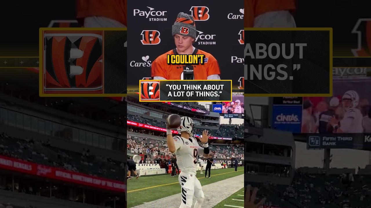 Joe Burrow's response on his future as the Bengals QB: 