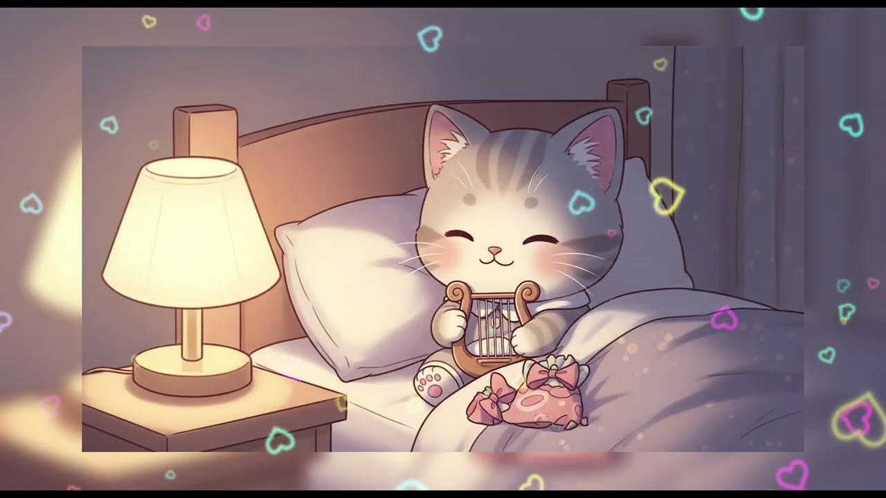 Gentle Harp Lullaby 🌙 Soft and Peaceful Sleep Music | 부드러운 하프 자장가 🌙 고요한 수면 음악