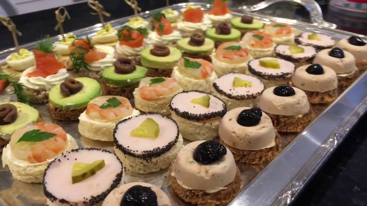 Plateau de Canapés Soirées prestiges.