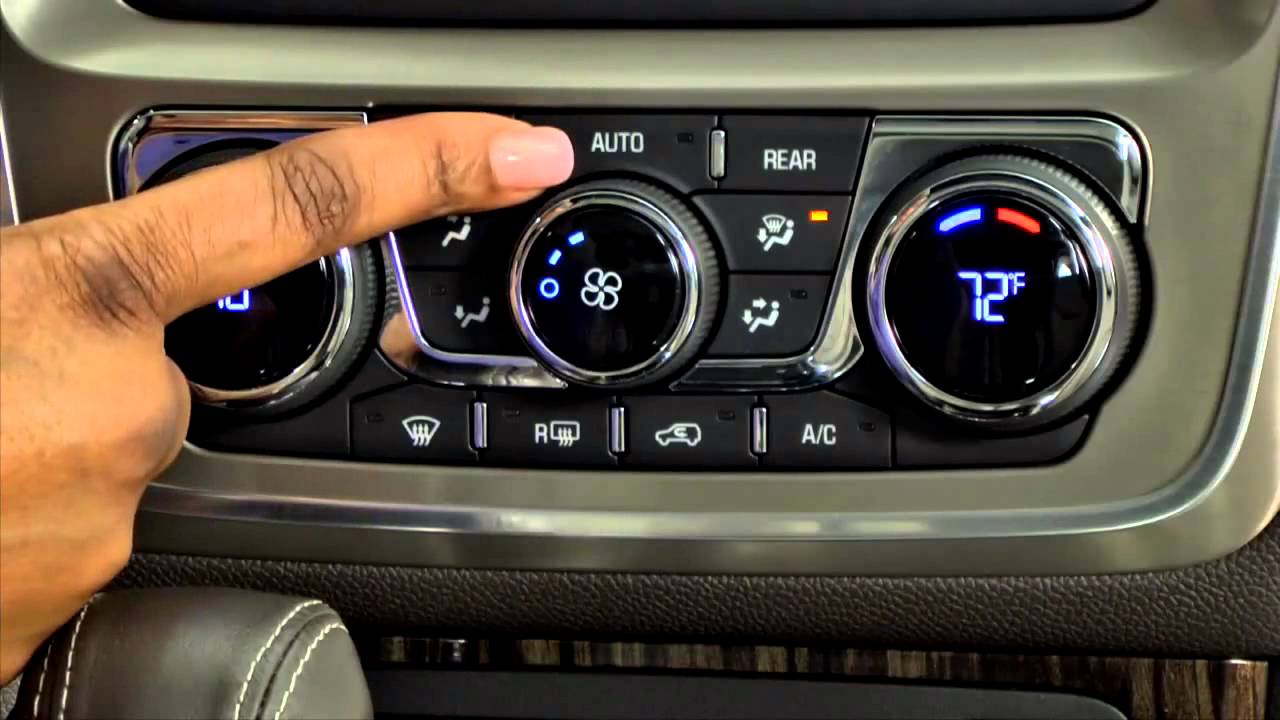 GMC Acadia Crossover SUV   How To Adjust The Temperature Control Systems