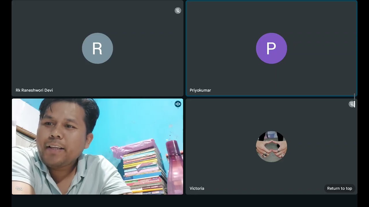 Speaking practice during online class