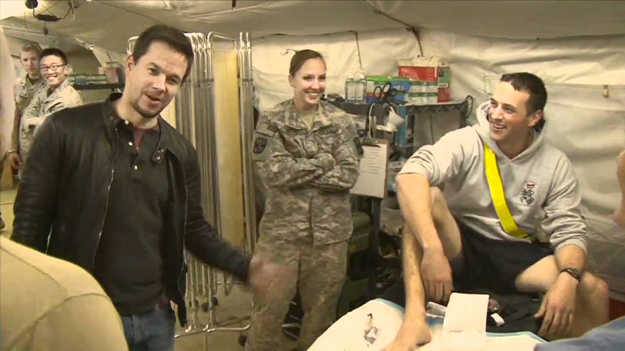 Mark Wahlberg Visits Camp Dwyer and COP Azadi