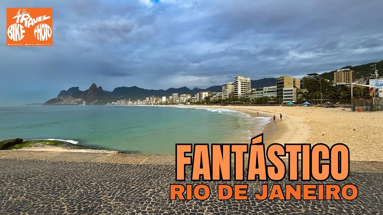 Passeando de Bicicleta pela Orla do RIO (Leblon/Ipanema/Arpoador) 4K