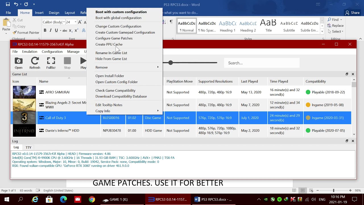 RPCS3 Ps3 Emulator Full Setup Guide 2021 | Best Settings