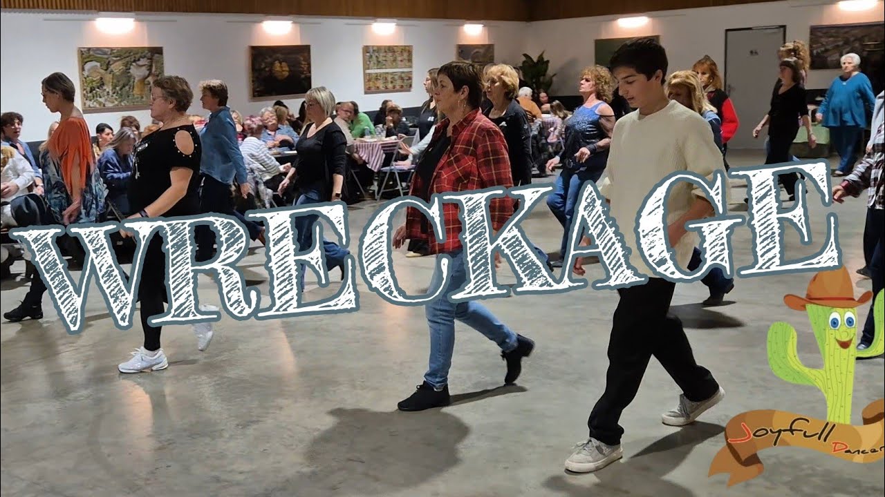 WRECKAGE Line dance, chez Joyfull Dancer à Miramas. Soirée Téléthon le 22 Nov. 2025.