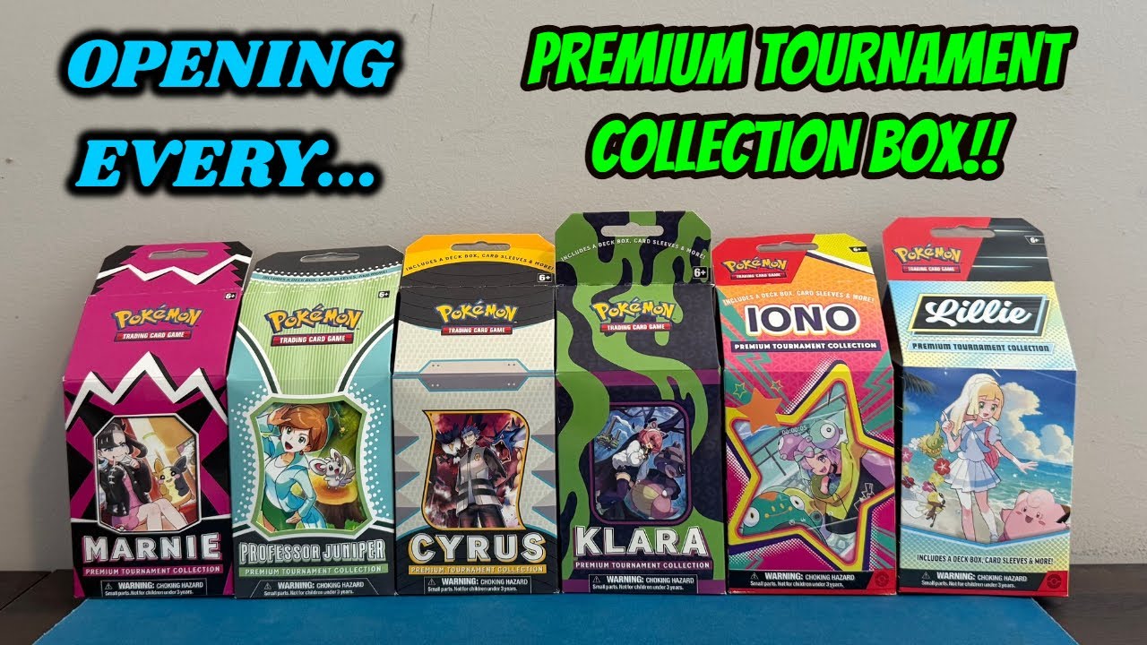 I opened EVERY Pokemon PREMIUM TOURNAMENT COLLECTION BOX ever released!!