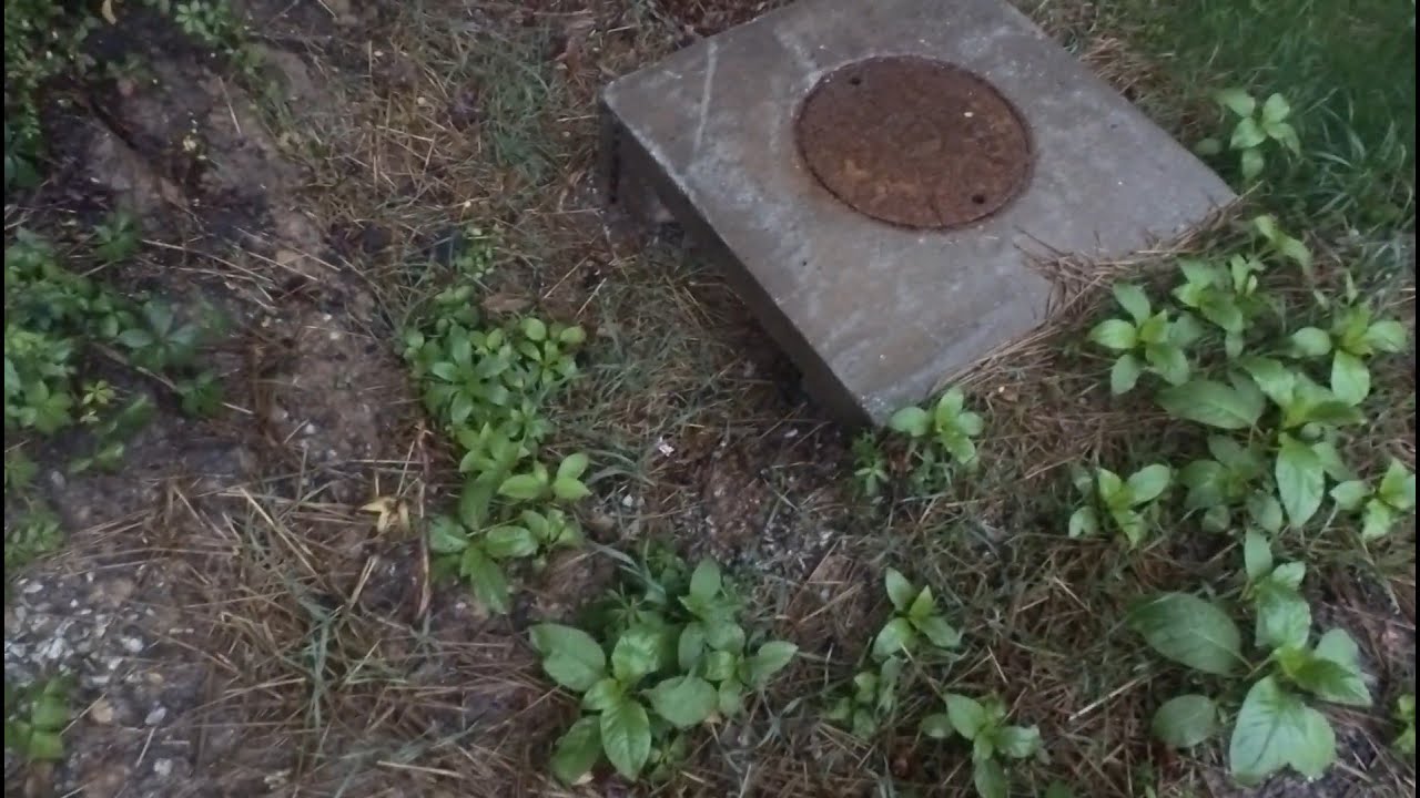 Digging out and Clearing a buried drainage basin