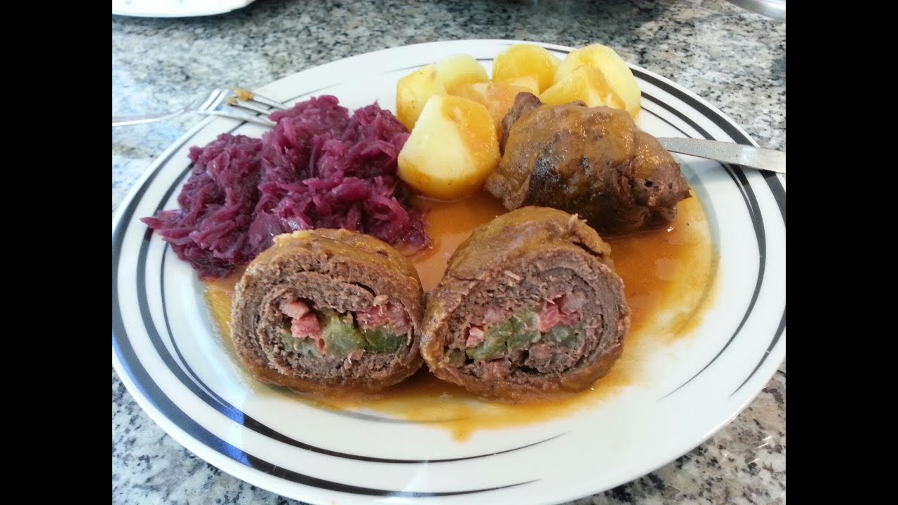 Rouladen mit Kartoffeln und Rotkohl im Thermomix® TM31
