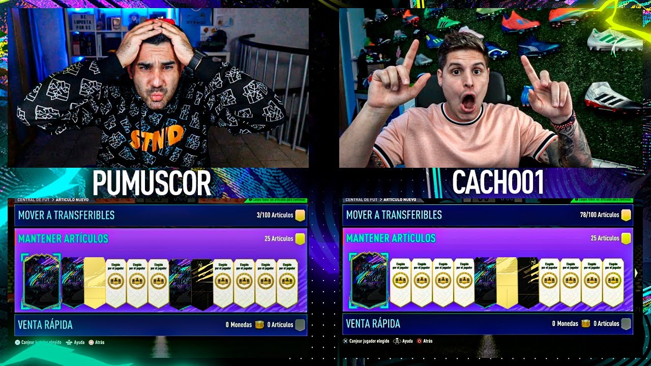 &Eacute;PICA BATALLA DE PLAYER PICKS FUTURE STAR DISCARD CHALLENGE CON CACHO !!! FIFA 21