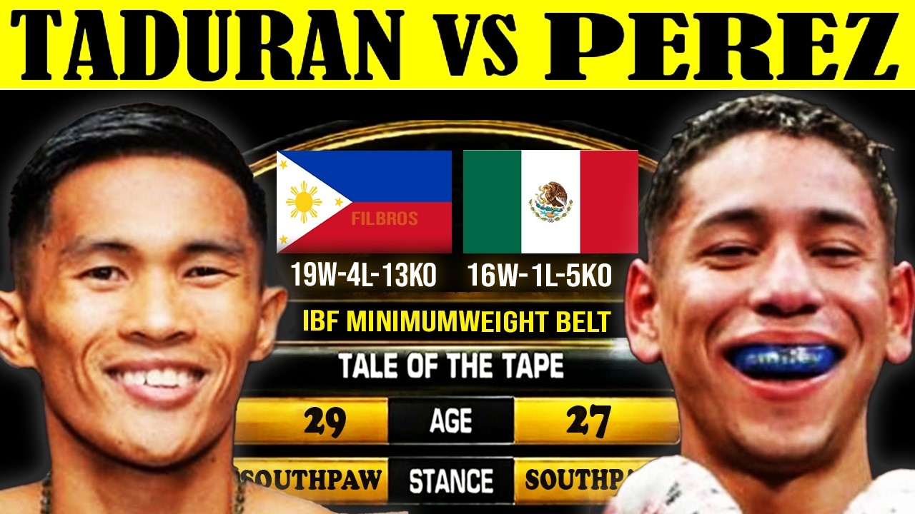 [2026] PEDRO TADURAN vs PEREZ ALVAREZ - IBF MINIMUMWEIGHT TITLE! Full Fight KNOCKOUT!?