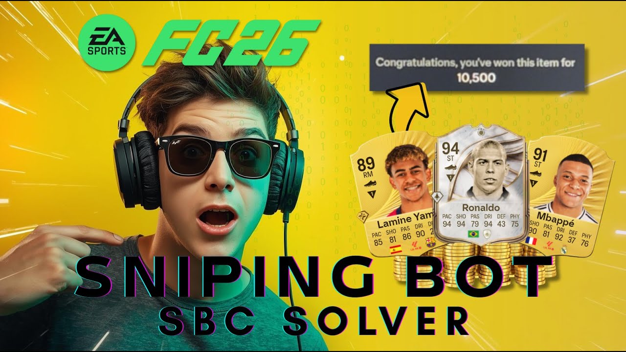 FC26 Sniping Bot & SBC Solver | Crash the Market with This Bot!