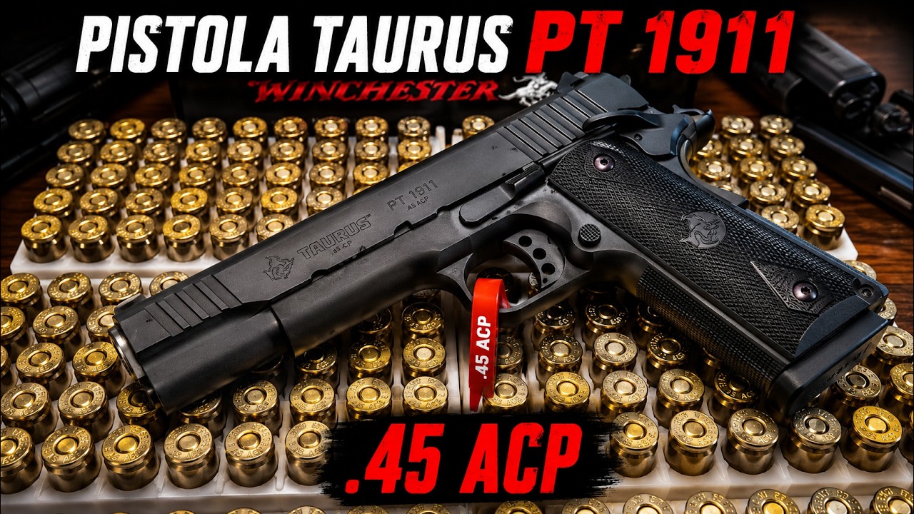 PISTOLA TAURUS PT 1911  .45 ACP, UNBOXING ,/,,/