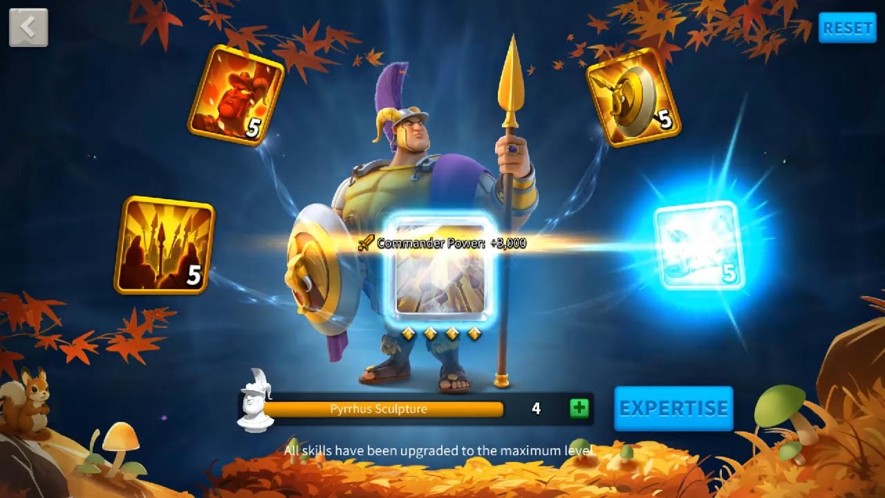 MAX SKILL PYRRHUS FREE !!!! | UPDATE MY ACCOUNT 26/11/2025 | RISE OF KINGDOMS