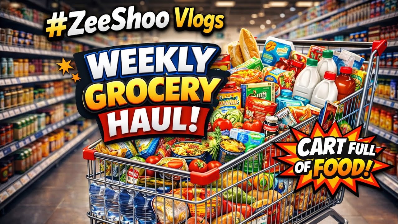 Weekly Grocery Shopping 🛒 | Trolley Full of Food 🤯 | ZeeShoo Vlogs