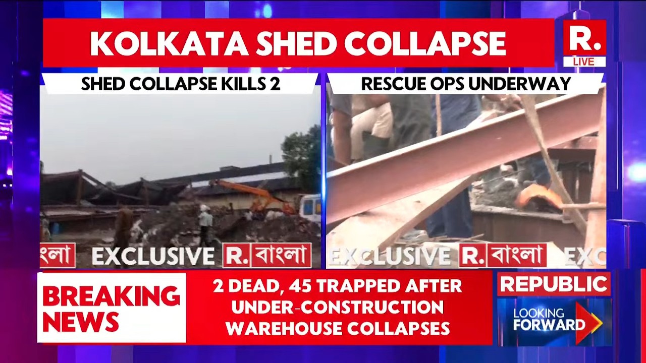 BREAKING LIVE: Under-Construction Shed Crashes Down in Kolkata, Rescue Operation Underway