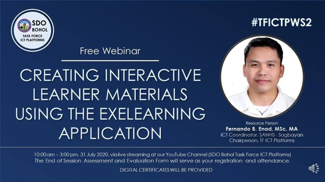 LIVE  Creating Interactive Learner Materials Using the eXeLearning Application