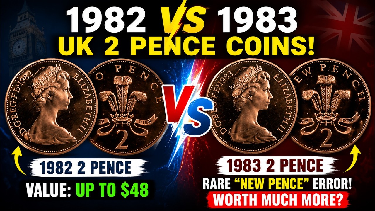 1982 & 1983 UK 2 Pence Coin Value? Rare British Coins Worth Big Money!