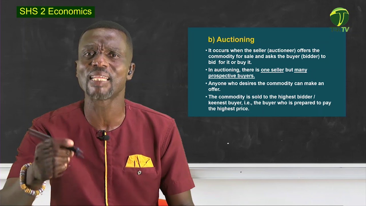 Economics SHS 2 Lesson 1 -KNUST