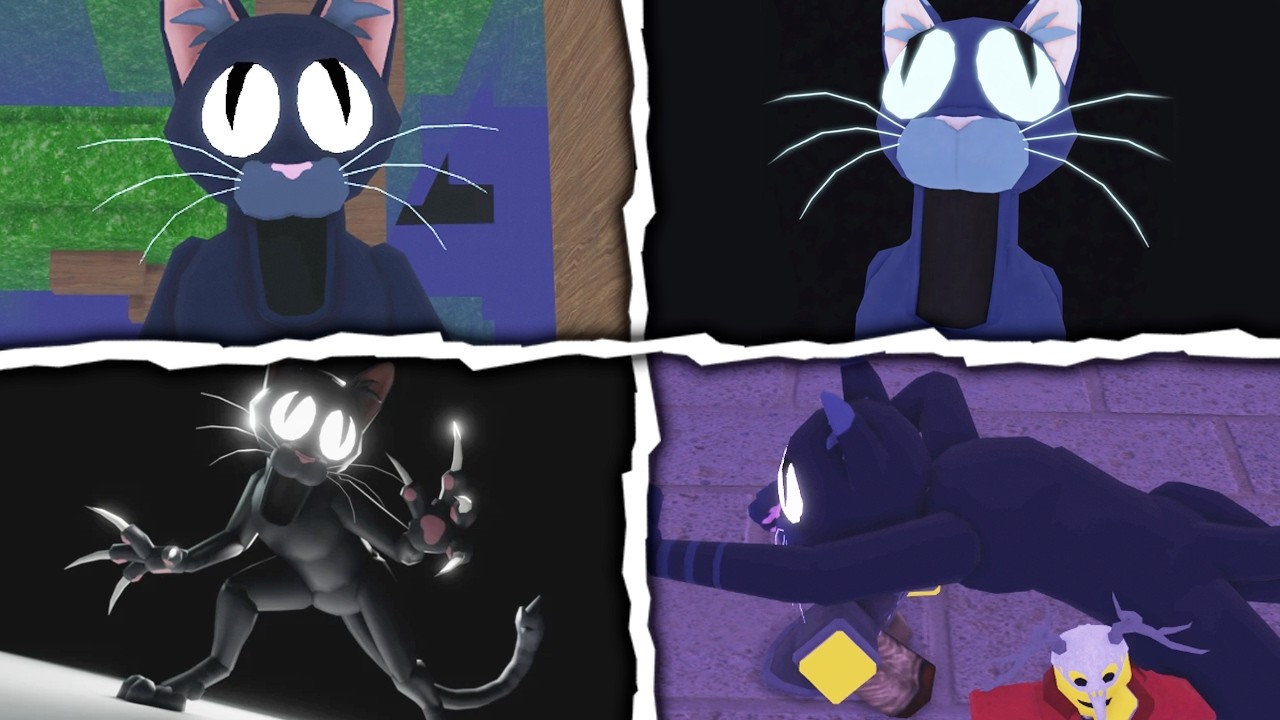 99 Nights in the Forest: All Cat Cutscenes + Jumpscare | Roblox