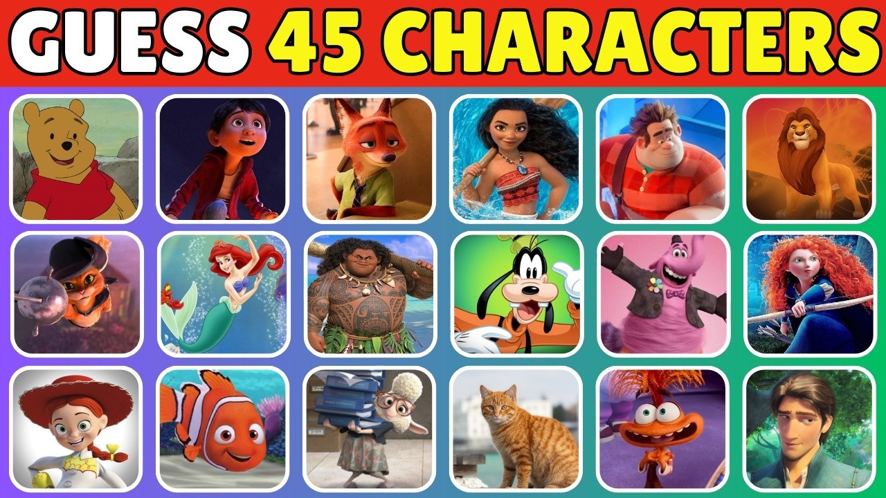 ⏱️ Guess 45 Characters in 6 Seconds! | Ultimate Character Quiz Challenge 🎮✨