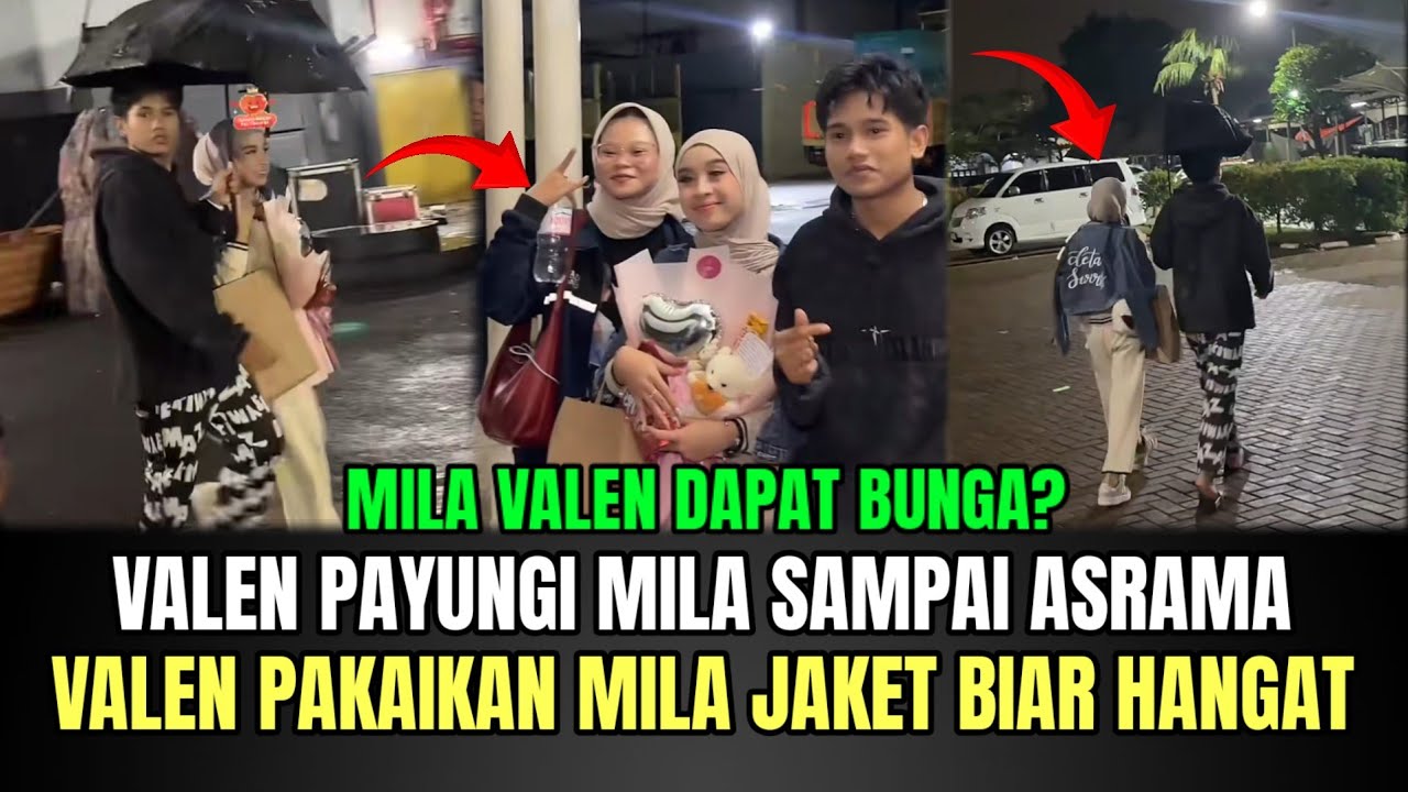 Bikin Baper! Valen Payungi Mila Sampai Asrama dan Rela Lepas Jaketnya untuk Mila!