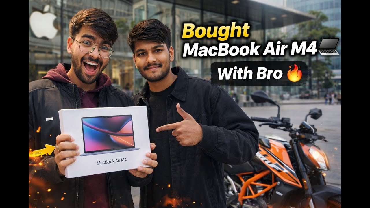 Finally Bought MacBook Air M4 😍💻 | INSPIRE Apple Store Vlog With Bro 🔥