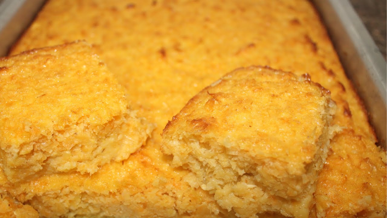 Bolo de milho aproveitando o bagaço da sobra do curau.