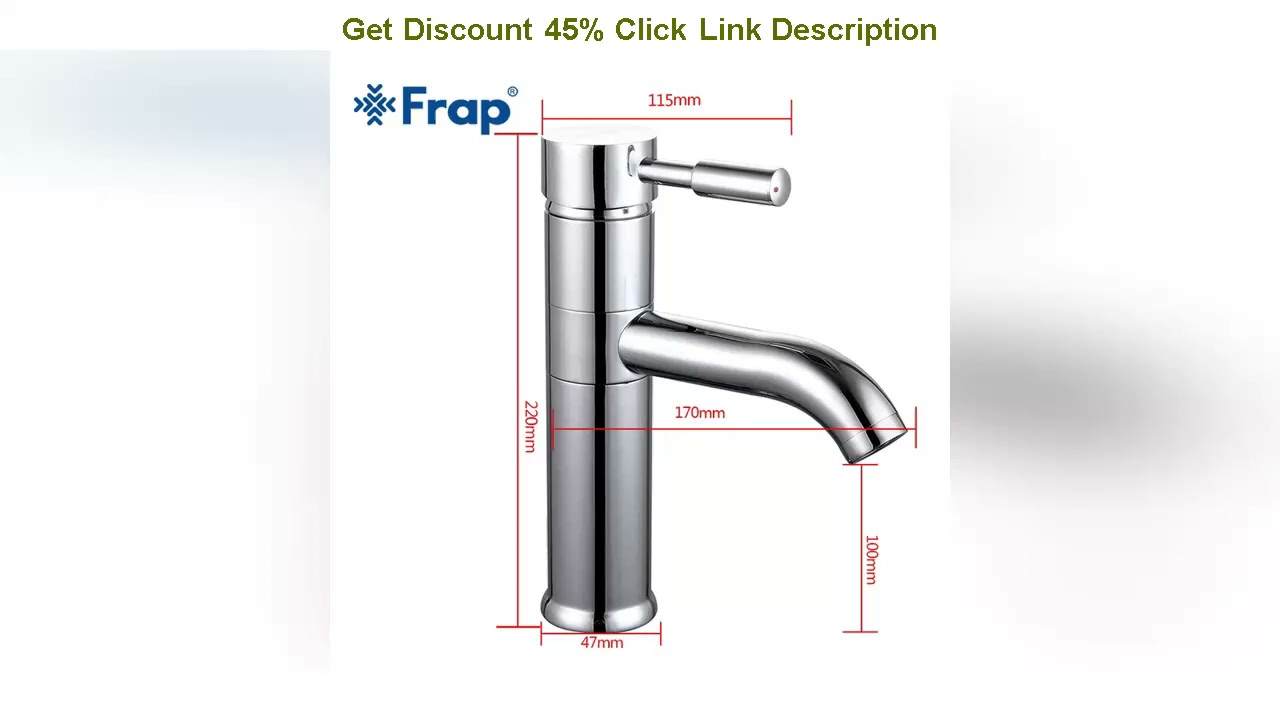Best Frap 1set brass Bathroom basin Faucet Bath Sink Faucets Solid Single cold and hot water mixers
