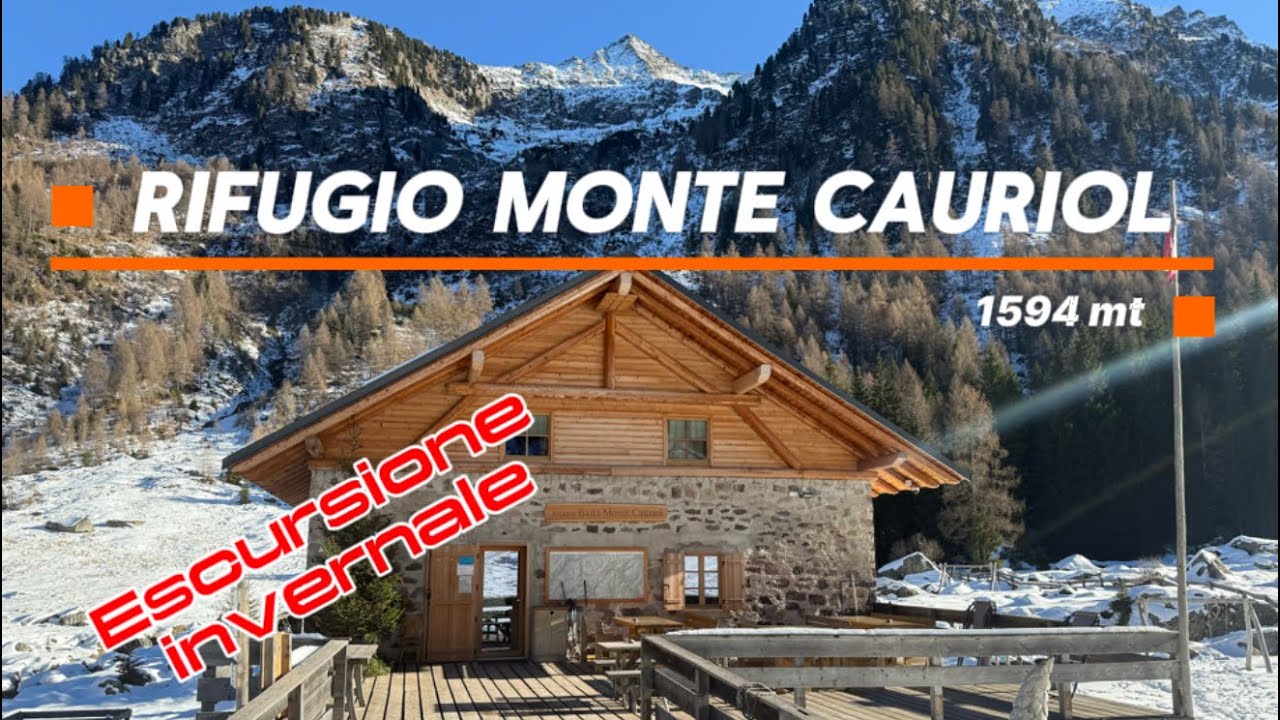 Rifugio CAURIOL , LAGORAI passeggiata facile sulla neve 